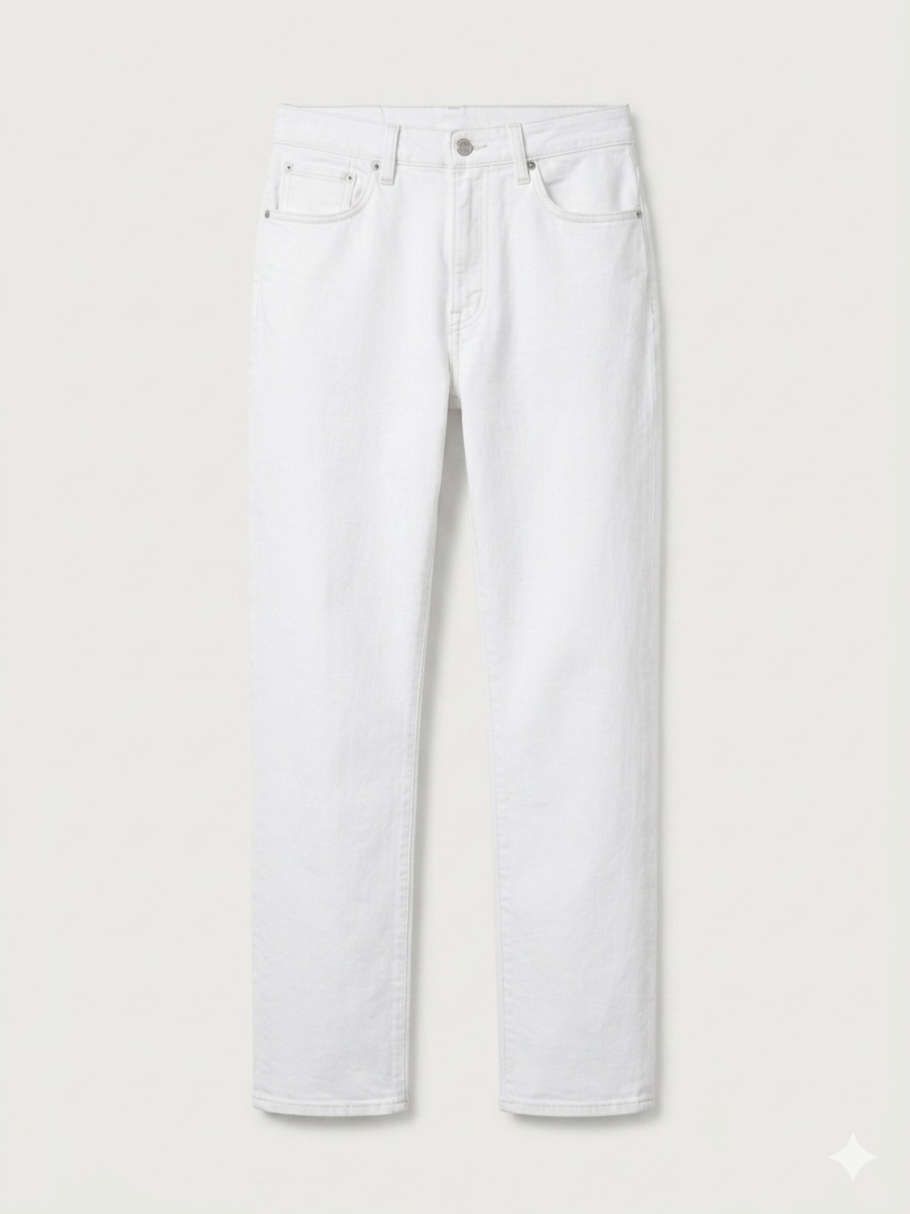 Madewell White Straight-Leg Jeans